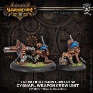 trencher chain gun crew cygnar weapon crew unit